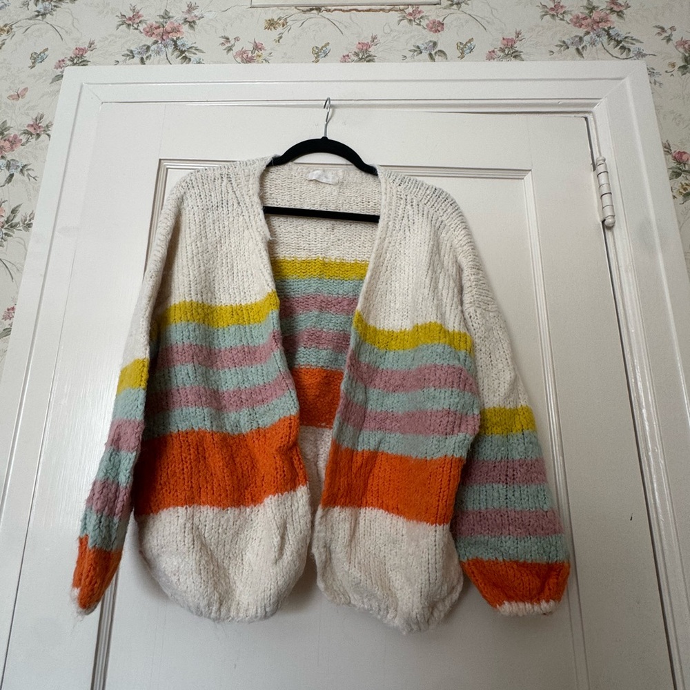 Altar'd State Multicolor Striped Cardigan